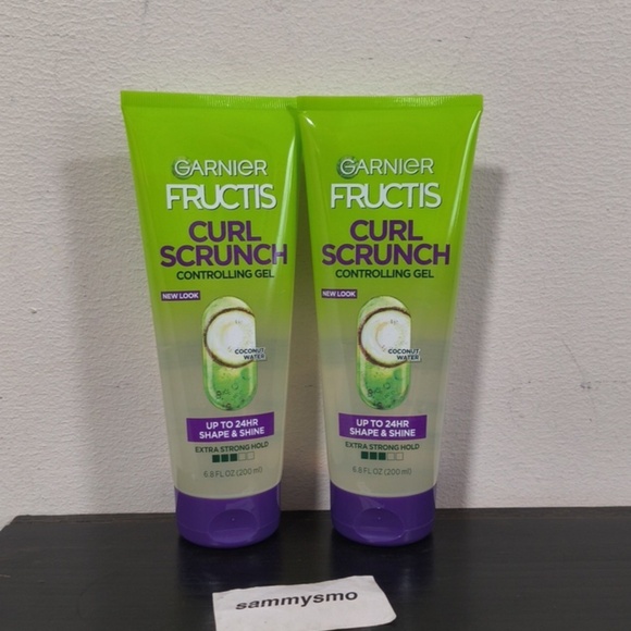 Garnier Fructis Style curl Scrunch Gel, Coconut Water 6.8 oz, x2 - Picture 1 of 2